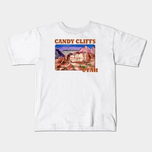 Candy Cliffs, Utah Kids T-Shirt